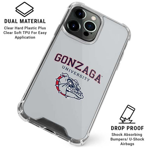Gonzaga University Collegiate Text iPhone 16 Pro Clear Case